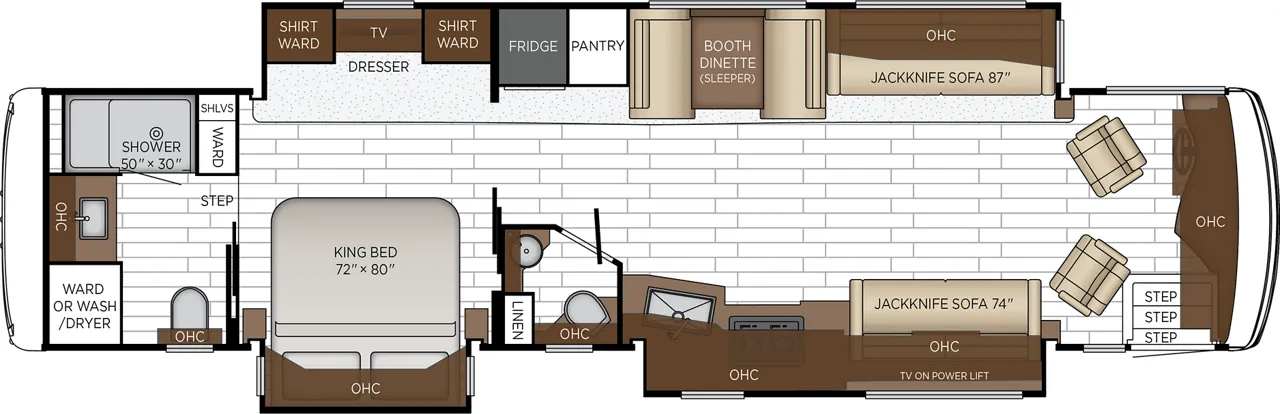Newmar Northern Star 4037 floor plan