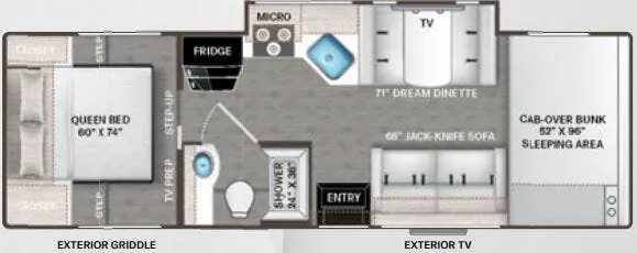 Thor Motor Coach Geneva 28VT floor plan