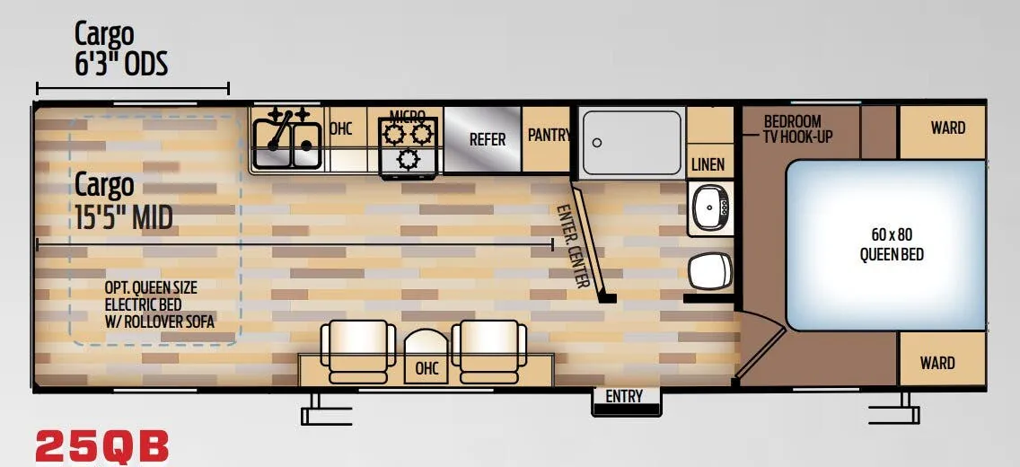 Coachmen Adrenaline 25QB floor plan