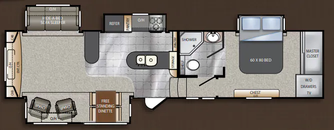 Keystone Avalanche 330RE exterior