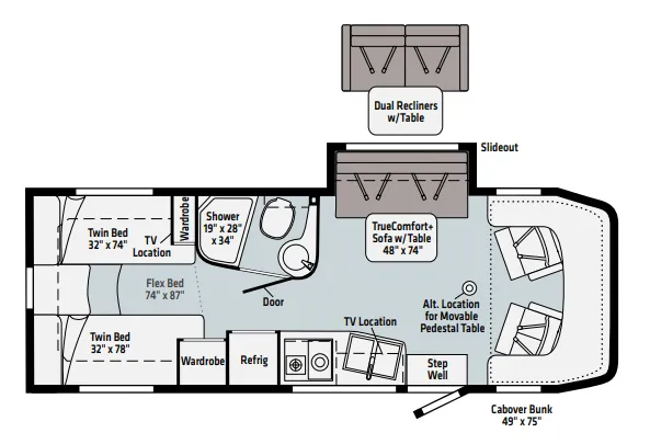 Winnebago View 24V floor plan