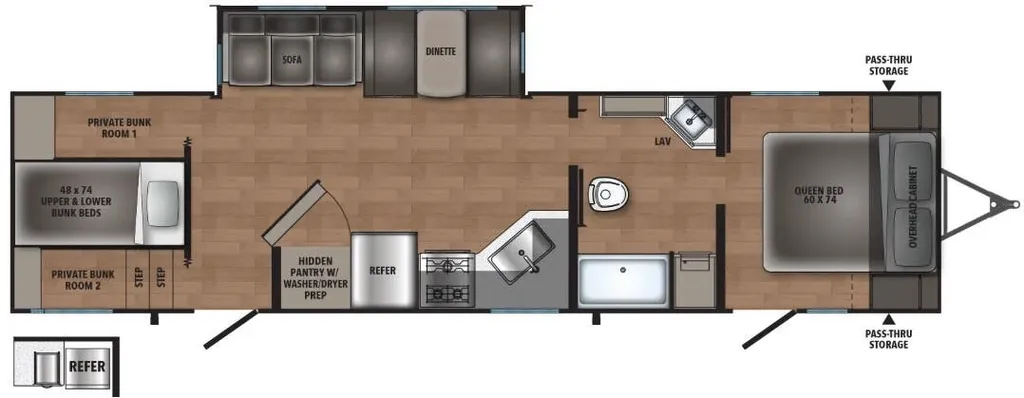 2026 Coachmen Northern Spirit DLX 5330BH floor plan