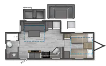 Winnebago Minnie 2327TB floor plan