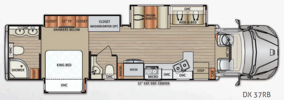 Dynamax Corp DX3 37RB floor plan