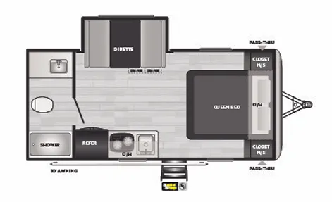 Keystone Springdale Mini 1790FQ floor plan