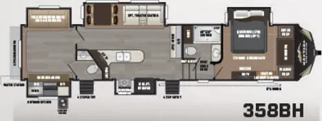 Keystone Montana High Country 358BH floor plan