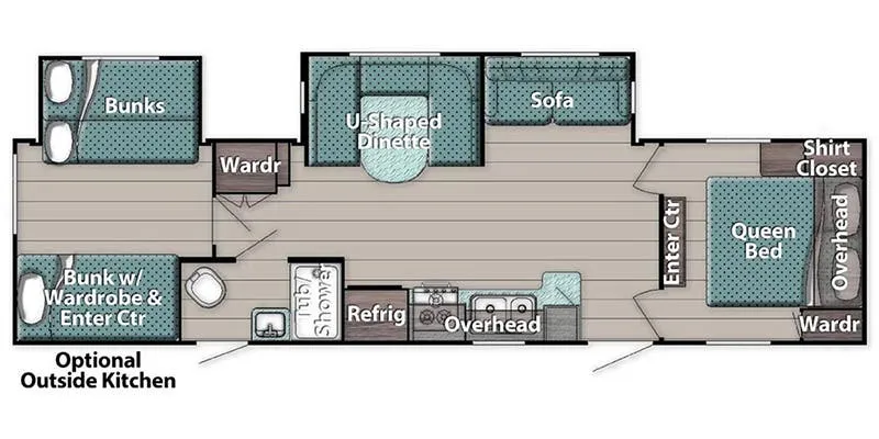 Gulf Stream TrailMaster 321TBS floor plan