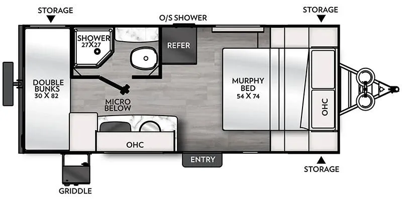 2025 Coachmen Remote 18R - Floor plan