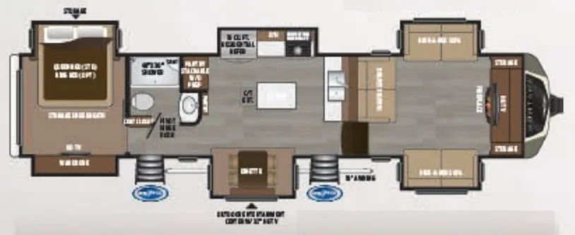 Keystone Montana 3730FL floor plan