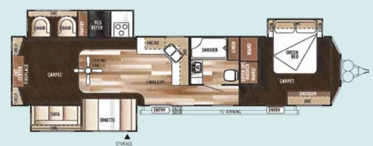 Forest River Salem Villa 400RETS floor plan