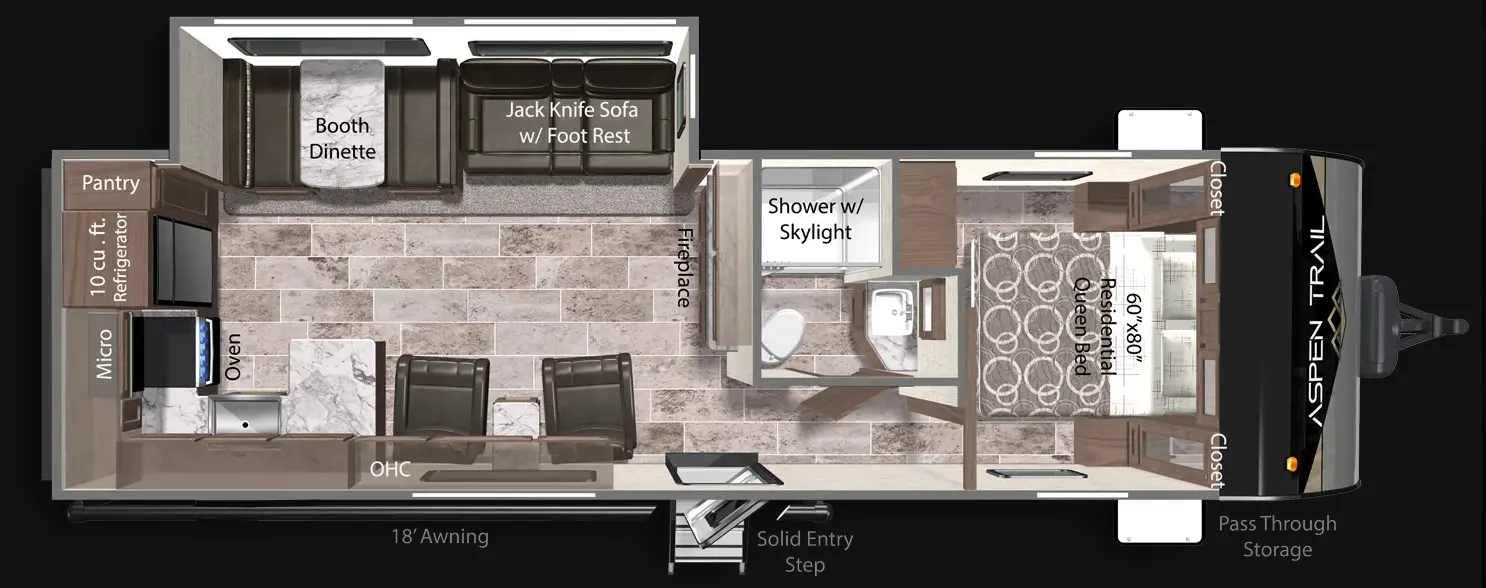 Dutchmen Aspen Trail 2880RKS floor plan