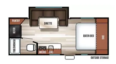 Forest River Cherokee Wolf Pup 16PF floor plan