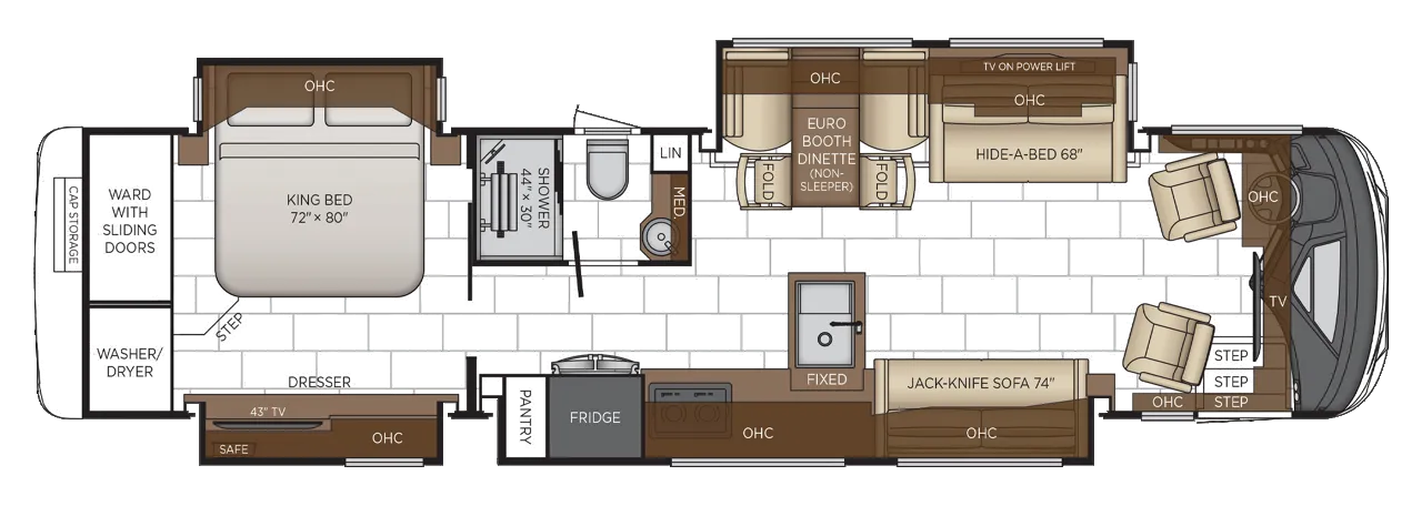 Newmar Mountain Aire 3823 floor plan