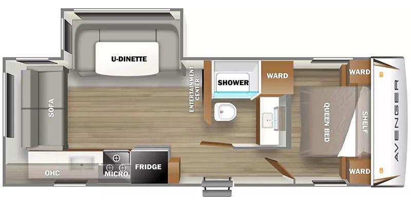 Prime Time Avenger LE 24RLSLE floor plan