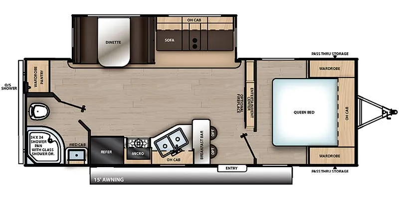 2021 Coachmen Catalina Legacy Edition 243RBS floor plan