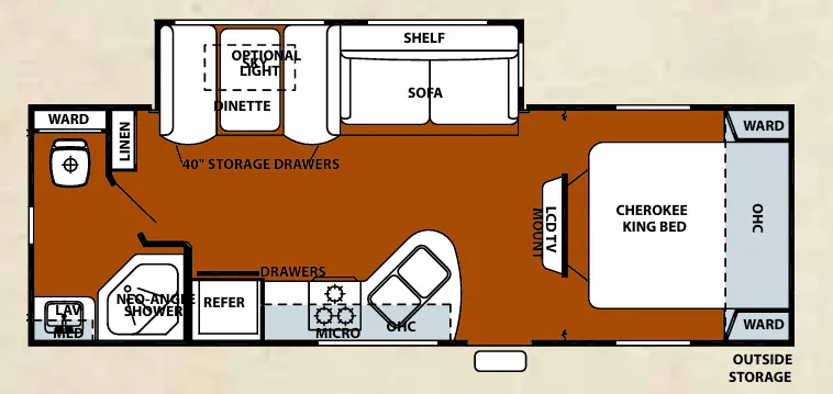 Forest River Cherokee 254Q floor plan