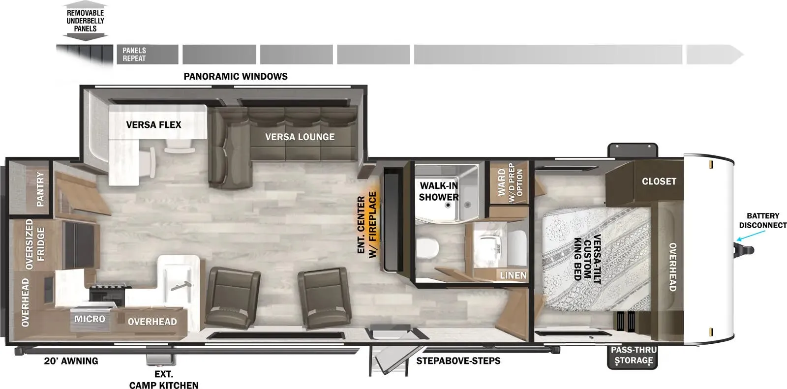 Forest River Wildwood 27RK floor plan