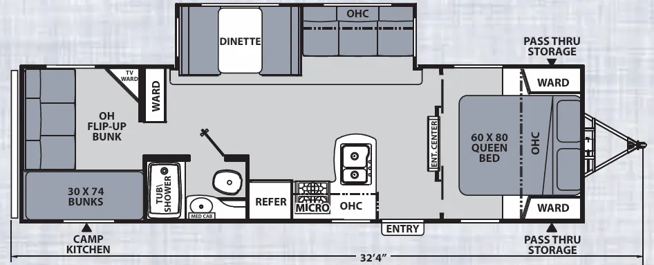 Coachmen Apex Ultra-Lite 289TBSS floor plan