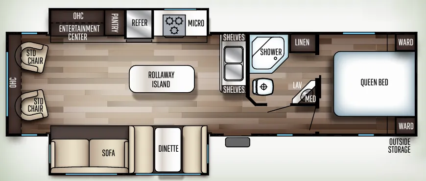 Forest River Cherokee 304R floor plan