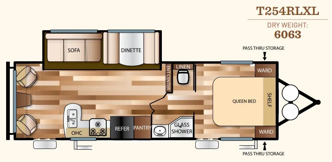Forest River Salem Cruise Lite 254RLXL floor plan