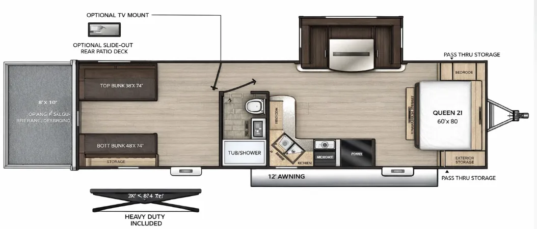 Coachmen Catalina Trail Blazer 29THS floor plan