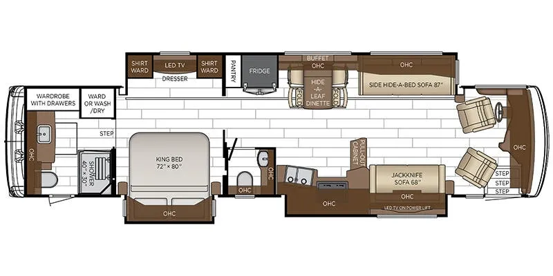 2026 Newmar Dutch Star 4081 - Floor plan