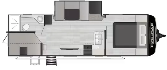 Keystone Cougar Half-Ton 25DBSWE floor plan