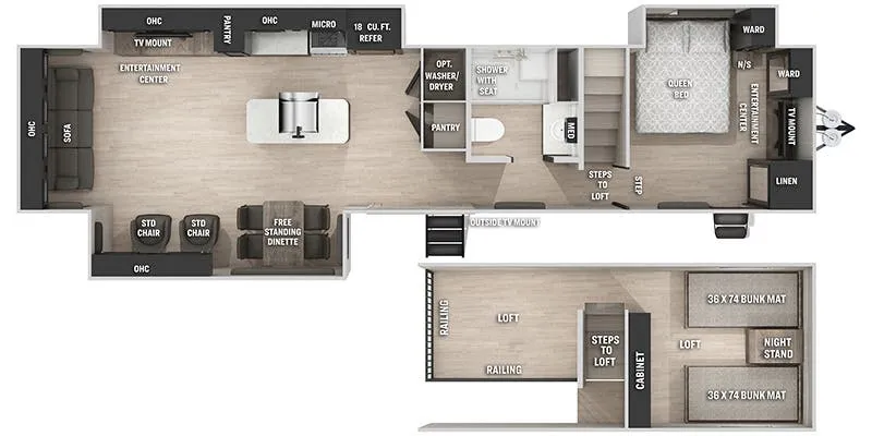 2026 Forest River Cherokee Destination 39DL floor plan