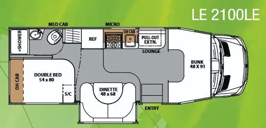 Coachmen Prism LE 2100LE floor plan
