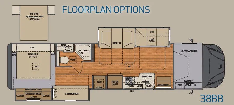Renegade RV Valencia 38BB floor plan