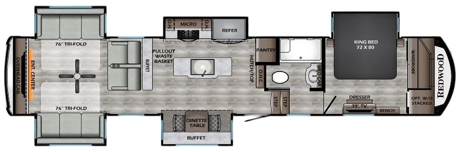 CrossRoads Redwood 3991RD floor plan
