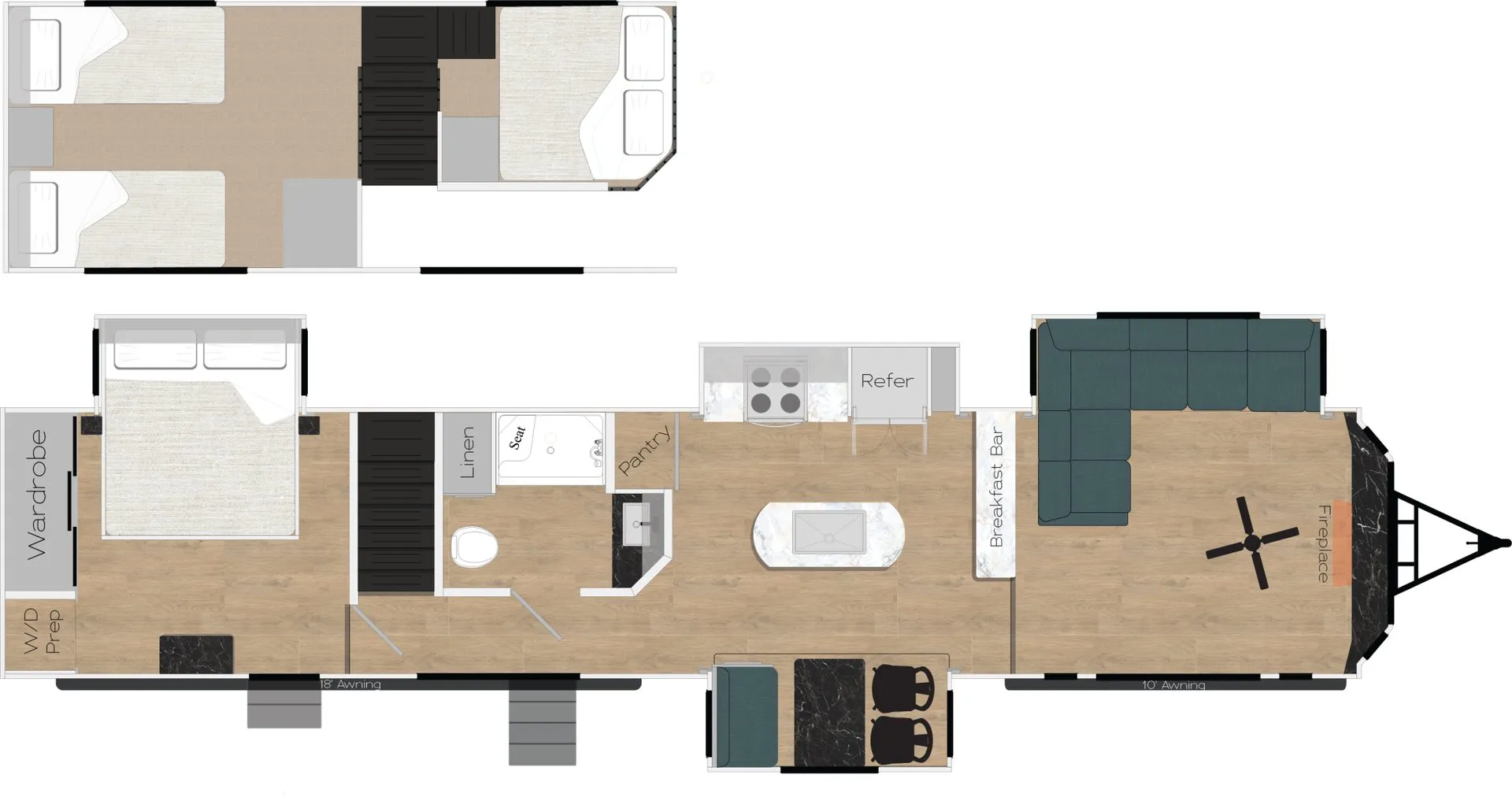 Recreation by Design Bay Point BP-431 FDL floor plan