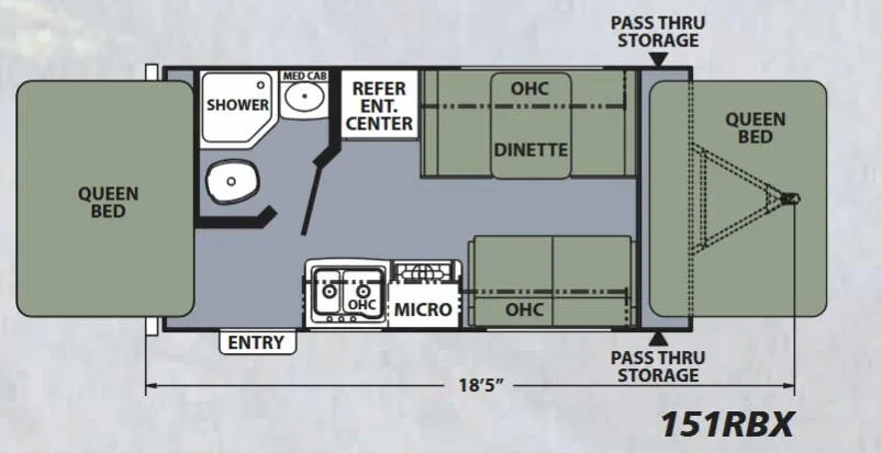 Coachmen Apex Ultra-Lite 151RBX floor plan