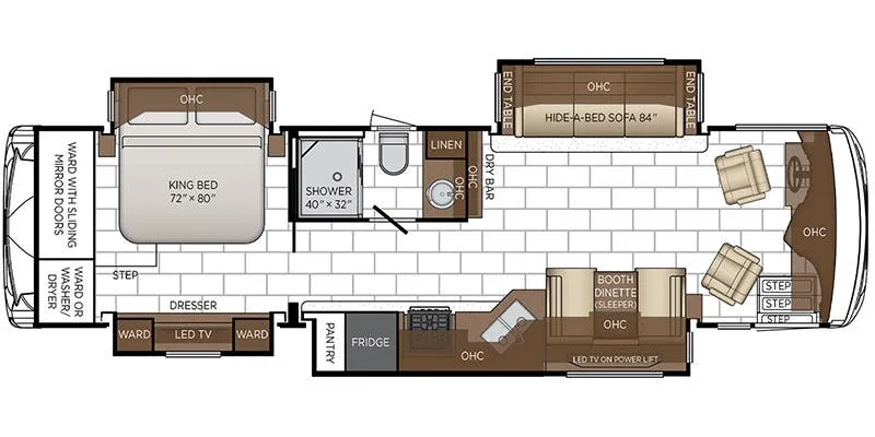 Newmar Ventana 3512 floor plan