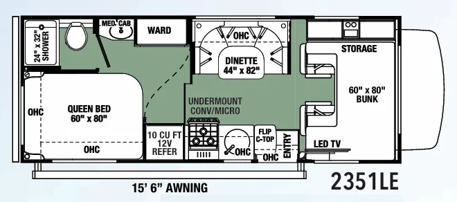 Forest River Forester LE 2351LE floor plan
