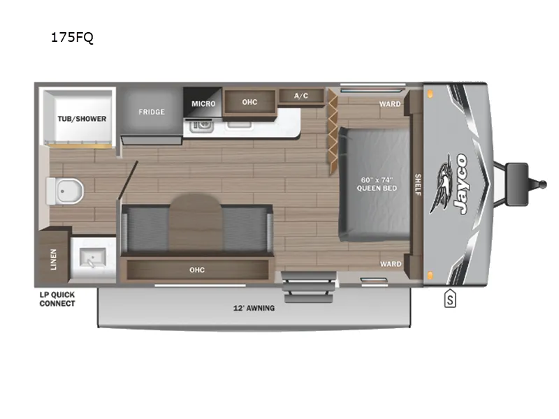 2027 Jayco Jay Flight SLX 175FQ floor plan