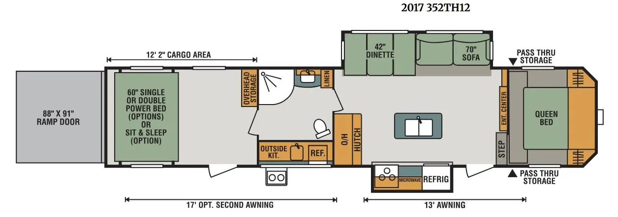 K-Z Sportster 352TH13 floor plan