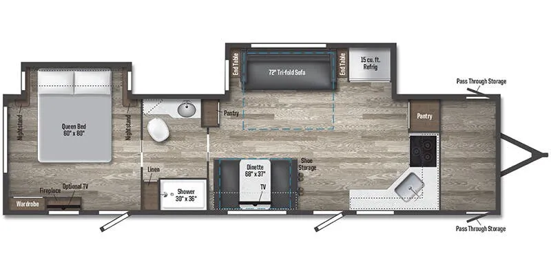 2025 Winnebago Voyage 3235FK floor plan