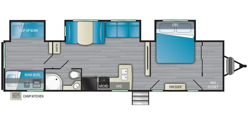 Heartland Prowler 335BH floor plan