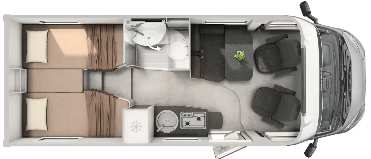 Hymer Exsis-t 474 floor plan