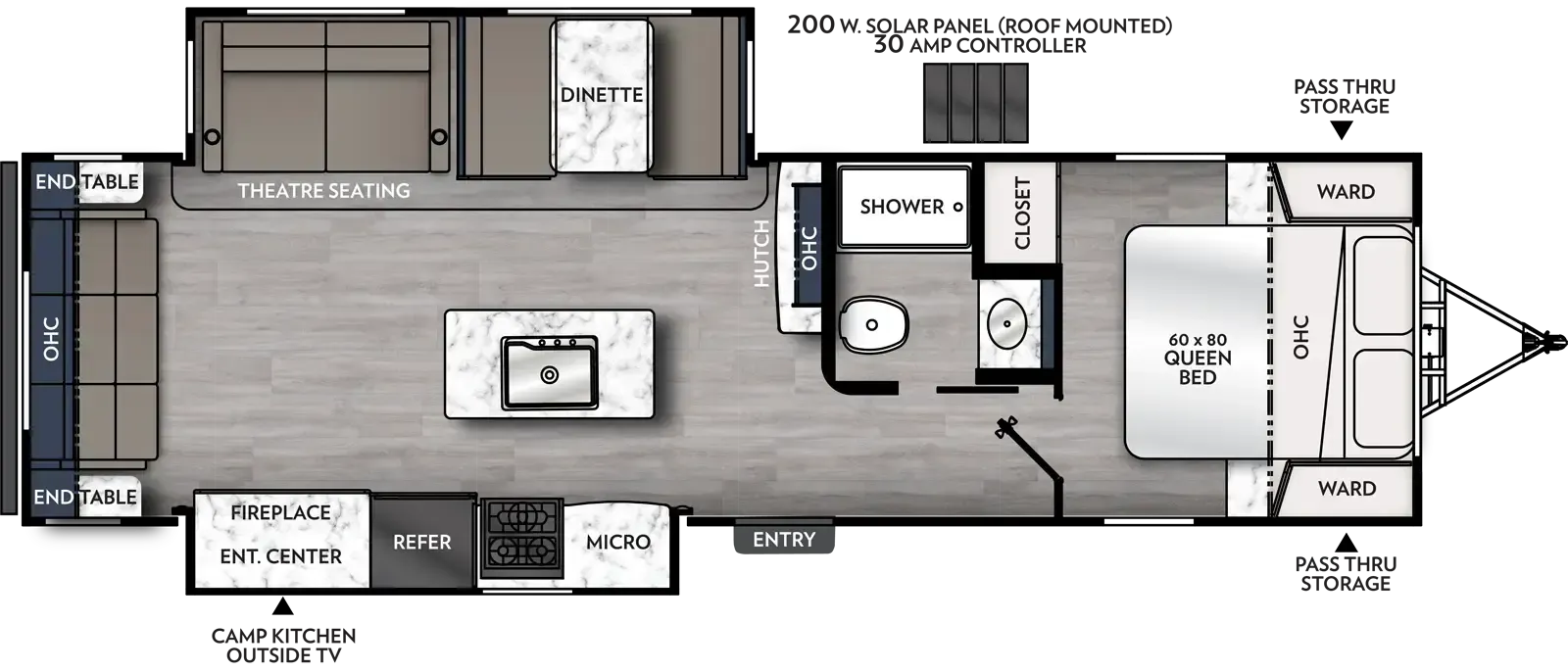 Coachmen Apex Ultra-Lite 293RLDS floor plan