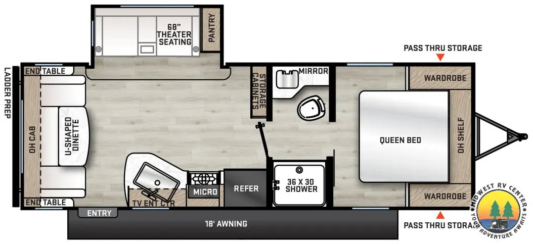 2026 Coachmen Catalina Summit 231MKS - Floor plan