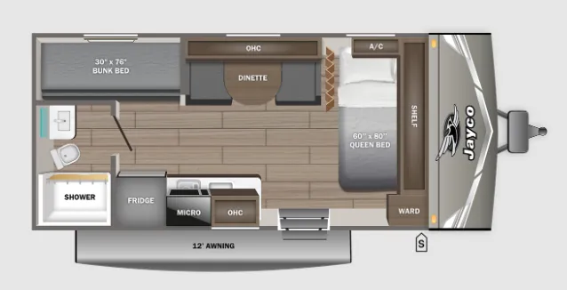 Jayco Jay Flight 175BHW floor plan