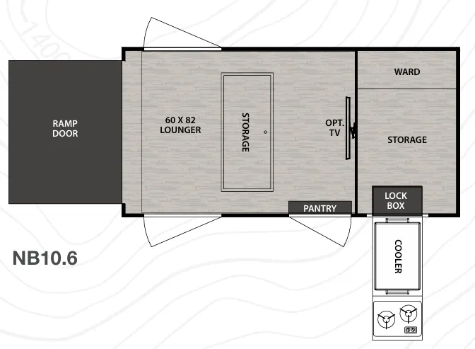 Forest River No Boundaries NB10.6 floor plan
