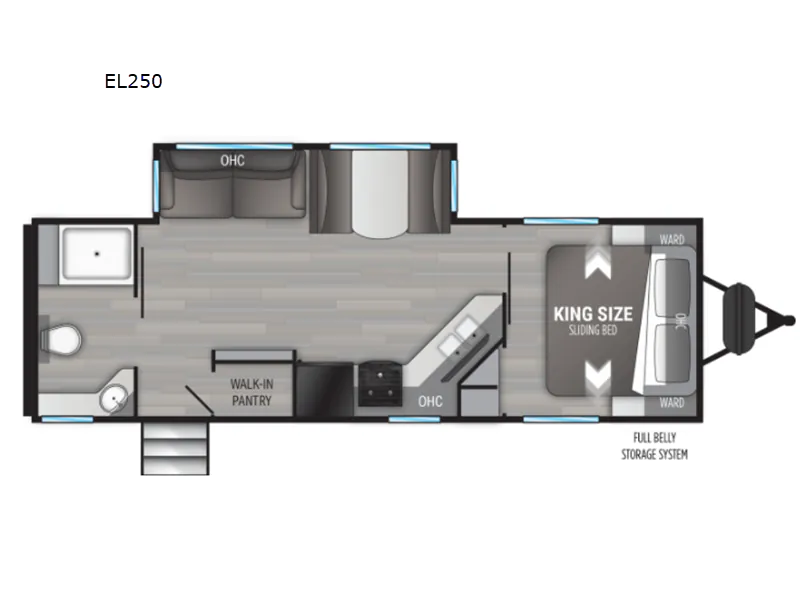 2022 Cruiser RV Embrace EL250 — Floor plan