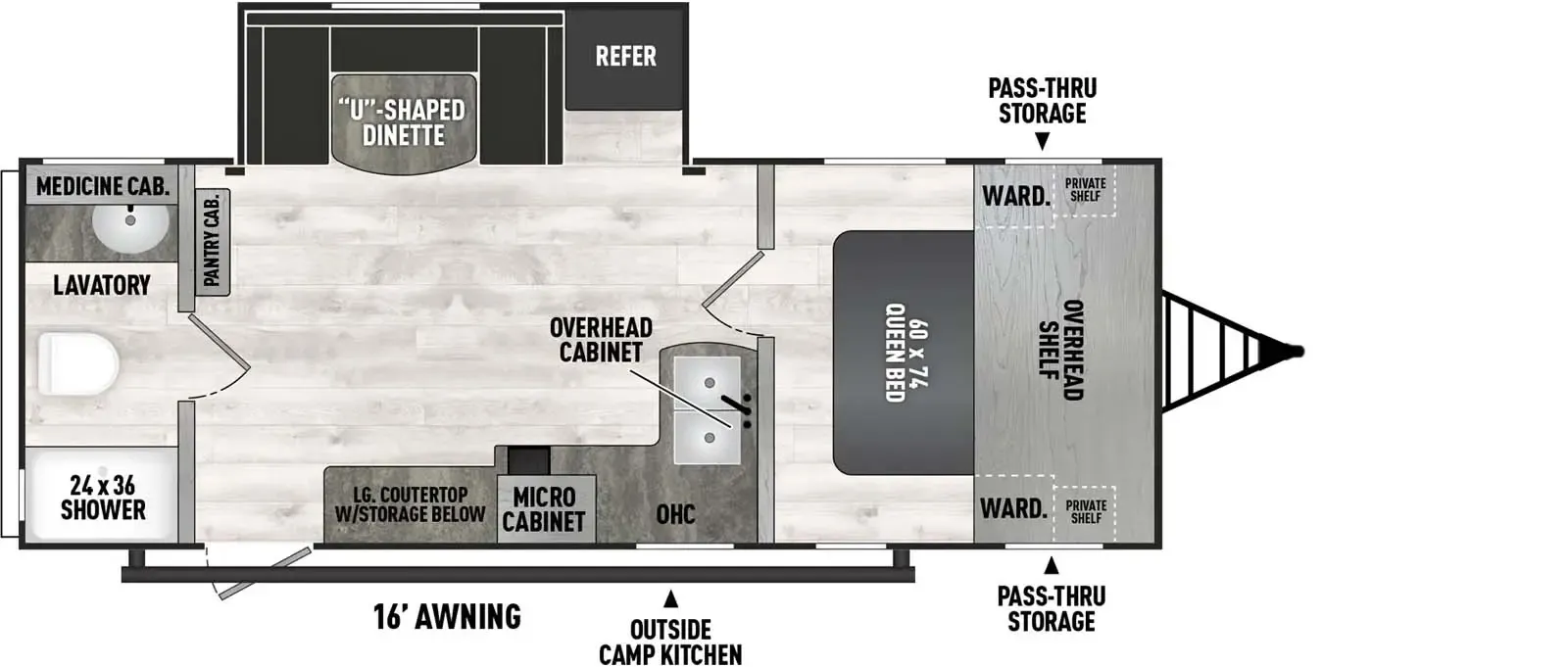 2023 CLIPPER 251RBS 251RBS - Floor plan