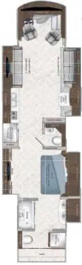 American Coach American Eagle 45T floor plan