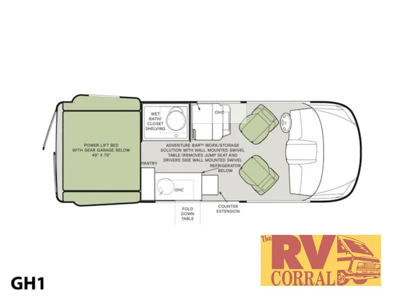 2026 Tiffin Motorhomes GH1 New    19 AV - Photo 3