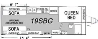 Eclipse Stellar 19SBG floor plan