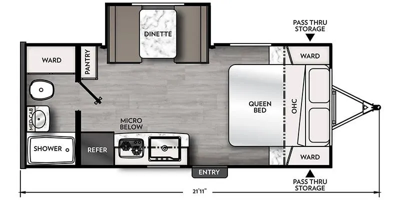 Coachmen Apex Nano 191RBS floor plan